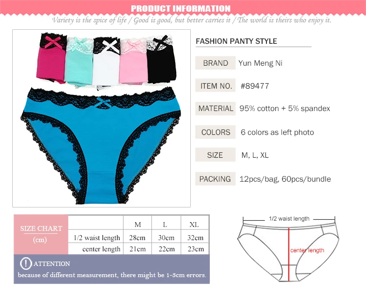 Young Sexy Teen Ladies Brief Preteen Women Underwear Breathable Cotton Women's Panties