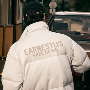 OEM & ODM American Retro Style Suede Cotton-Padded Jacket for Men Women Winter Fashion