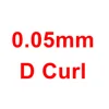 0.05mm D curl