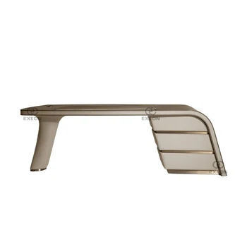 Alternative view of Minimalist Light Luxury Desk Fashion Postmodern Study Computer Desk Italian Office Writing Desk