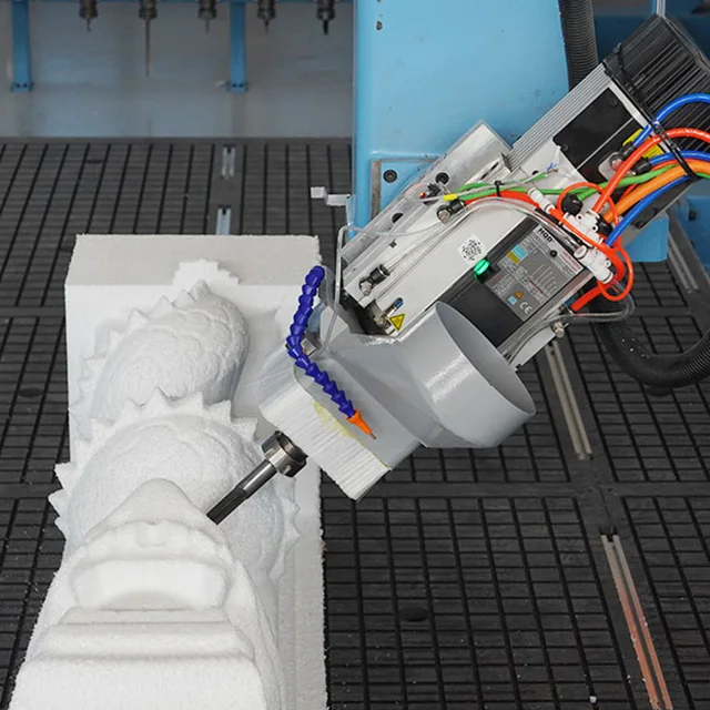 4 Axis Cnc Router Atc CNC 3d Foam Cutting Machine to Make 3d Statues Sculptures