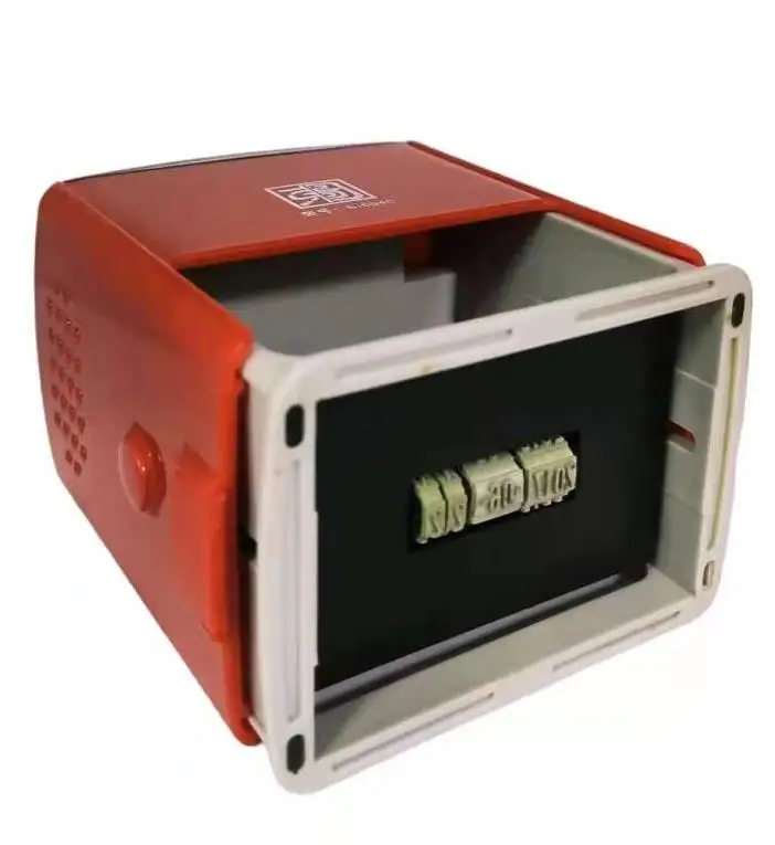 Multi-purpose Rectangle Date Stamp Making Machine 60 * 40 mm Rubber Self Inking Stamp Personalized Scenic Spot Tour Record Stamp