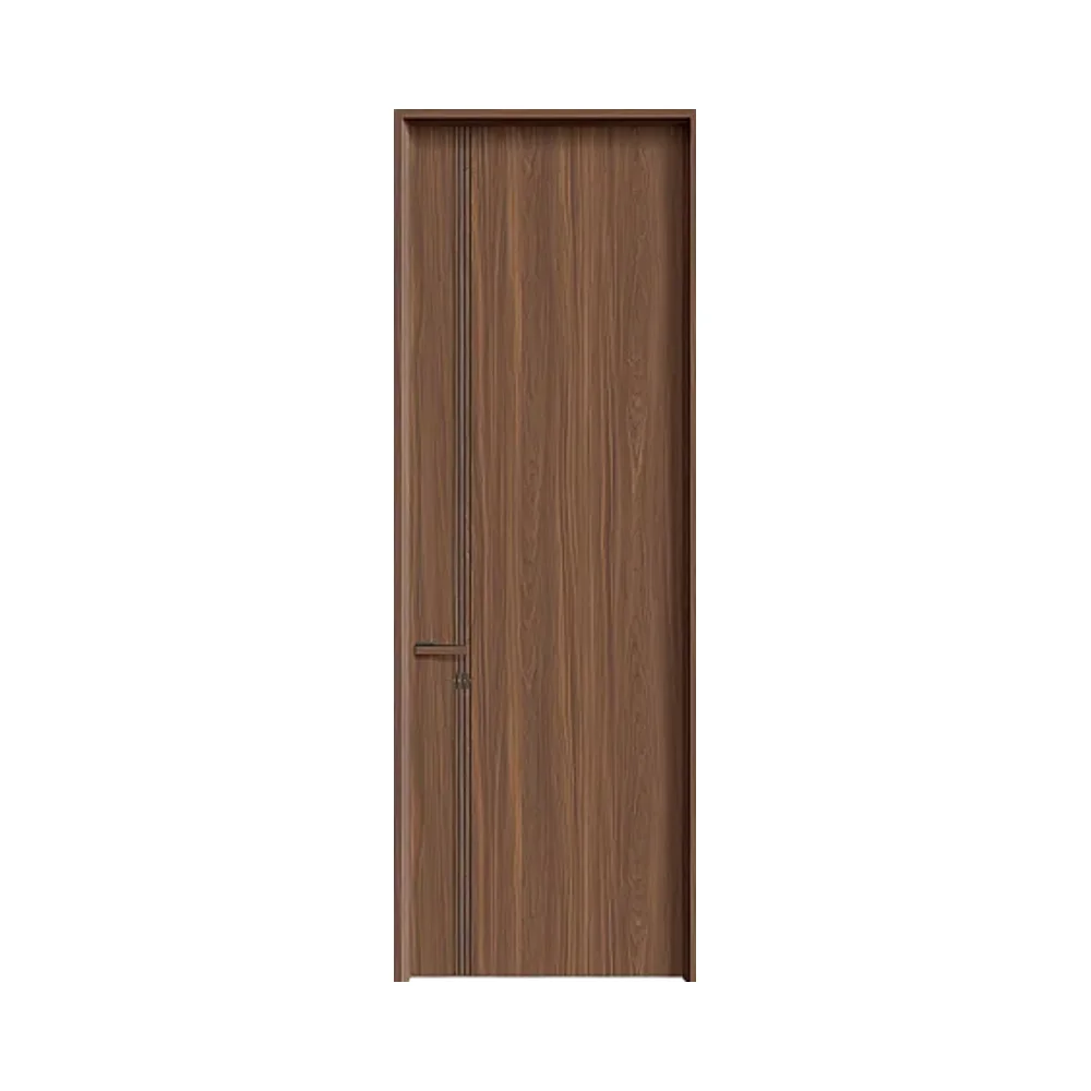 TNB Modern Eco-Friendly Soundproof Aluminium Wood Composite Interior Door with Frame for Bedroom Use in Apartments