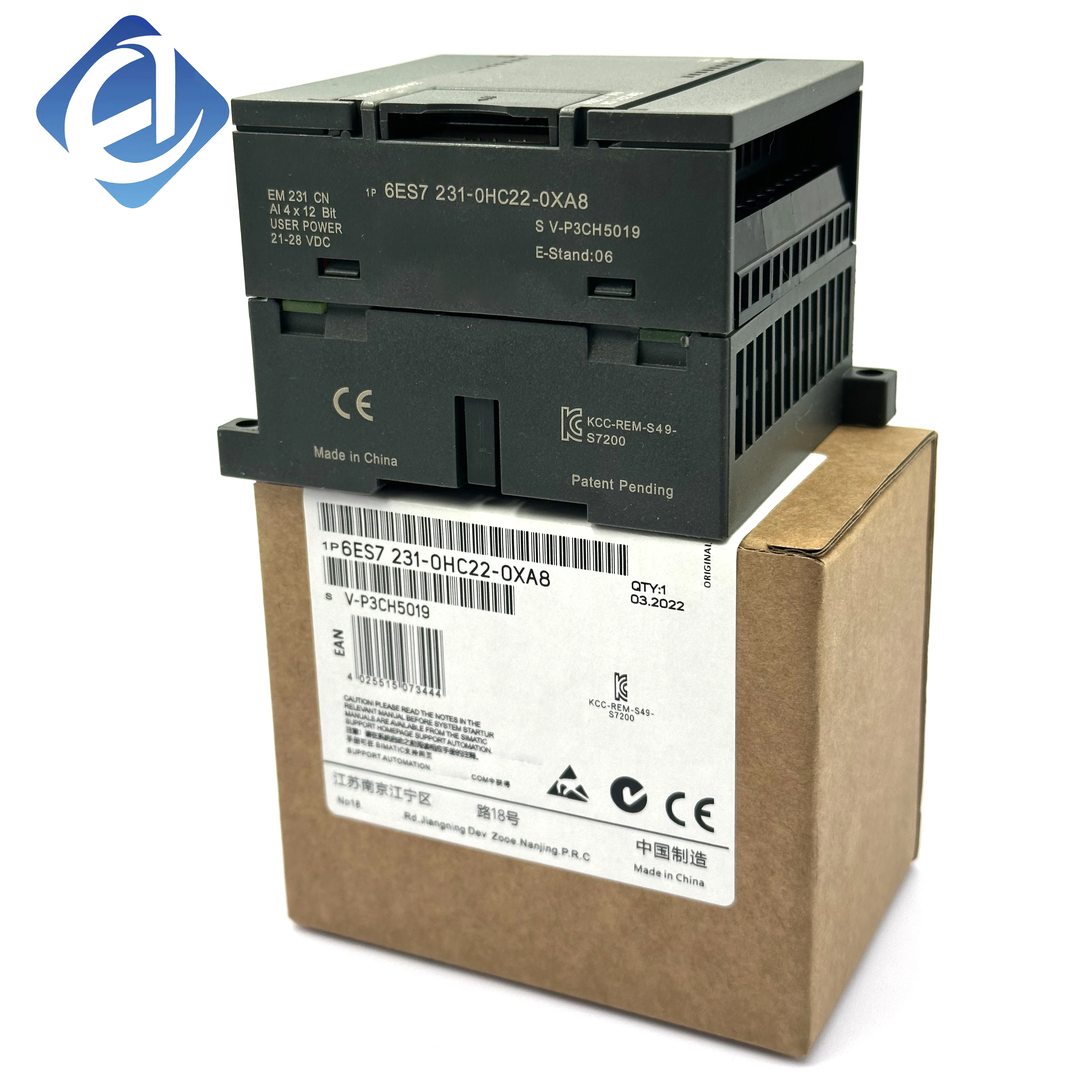 New Original 6ES7231-0HC22-0XA8 6ES7 231-0HC22-0XA8 S7-200 Analog Input Module Stock in Warehouse