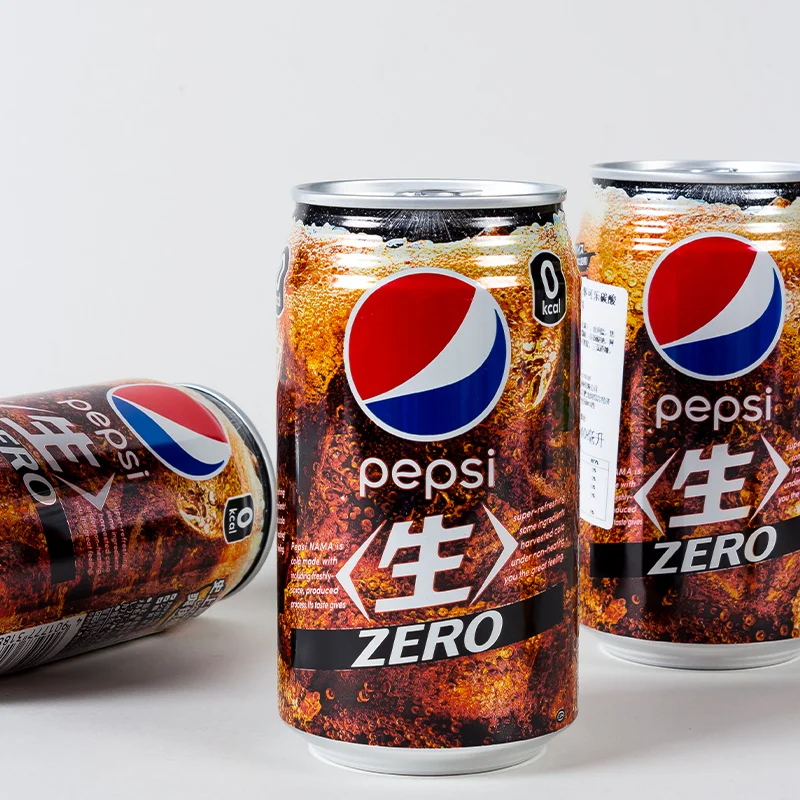 Японская Пепси сырая Кола оригинальный вкус безсахарный газированный напиток 340 мл мини