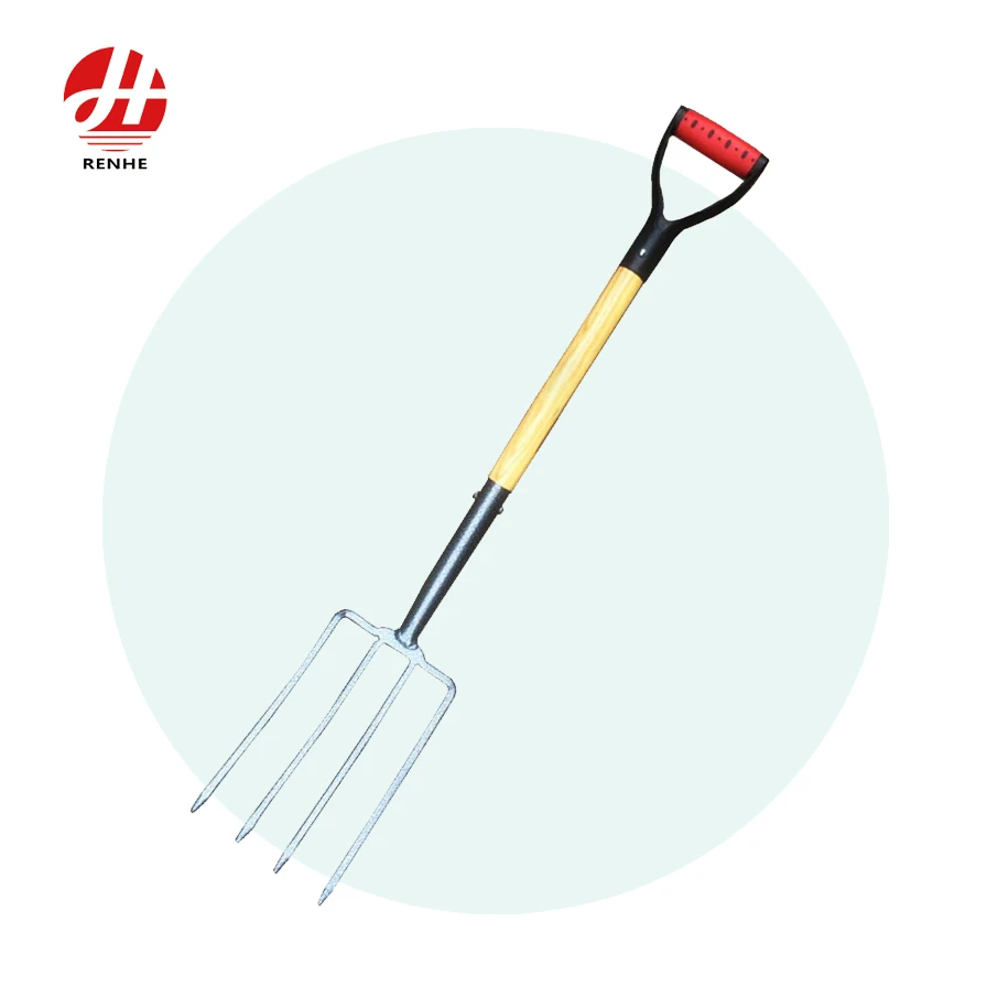 China Manufacturer Farming Tools Fork hay Hand Fork Digging Garden Wooden Fork with Handle