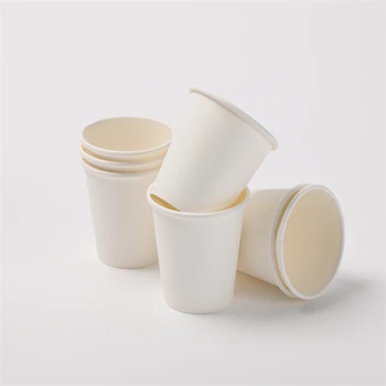 Free Shipping Single and Double Wall Kraft Paper Tea Cup with Lid Printed Hot Drink Vessel