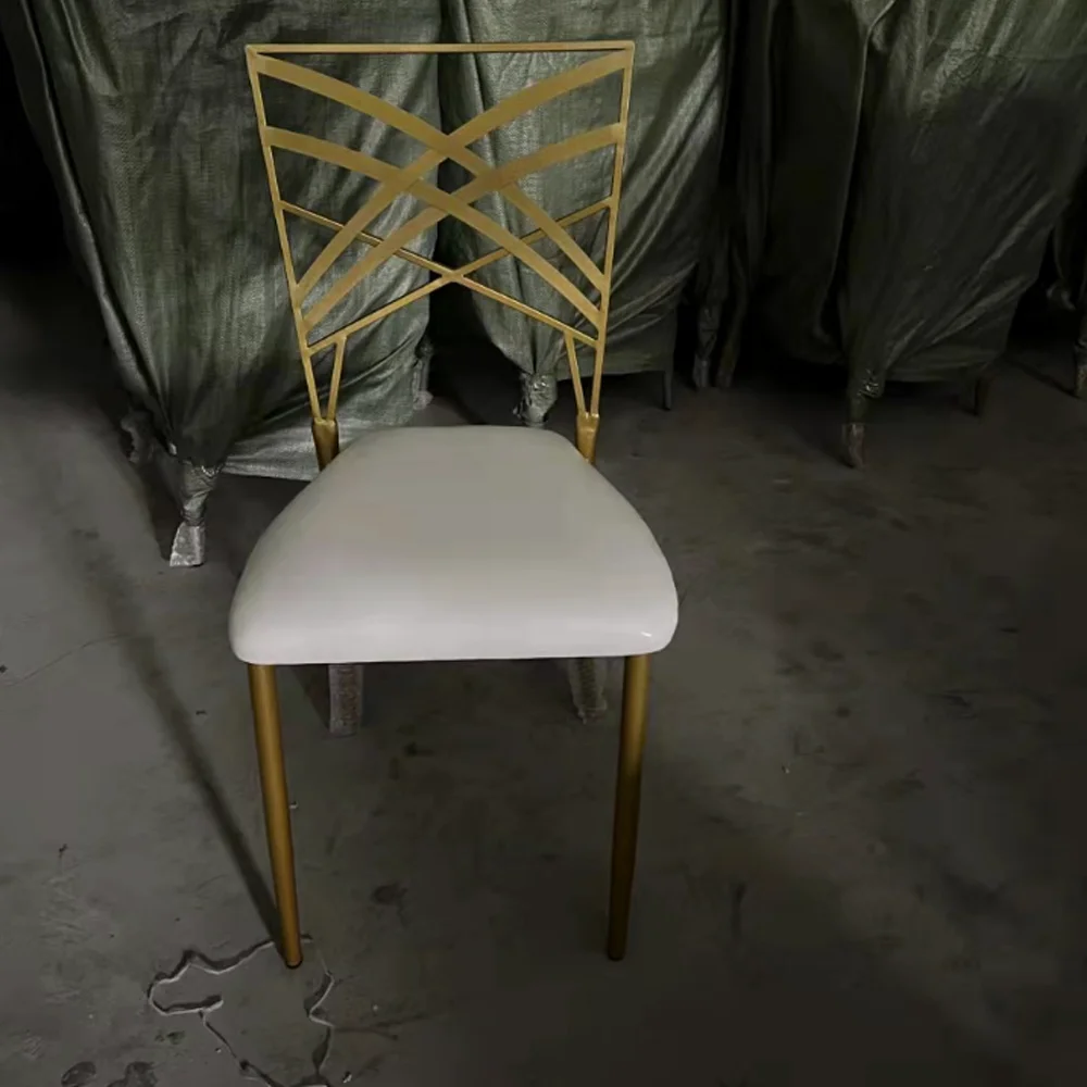 Outdoor Wedding Cross Back Hotel Chair Bjflamingo Iron Reinforced Chair