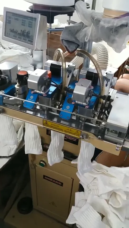 Korea Sock Automatic Computerized Cotton Double Cylinder Socks Knitting Machine for Plain and Terry