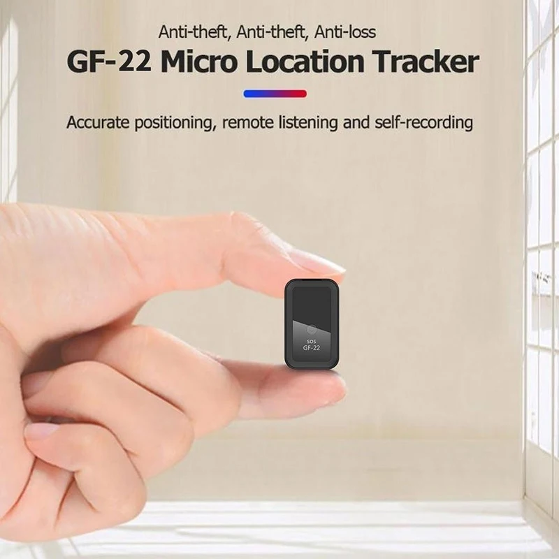 2023 New GF22 Car GPS Tracking Anti Lost Device Voice Control Recordable AGPS BEIDOU WiFi Tracker LBS Tracker