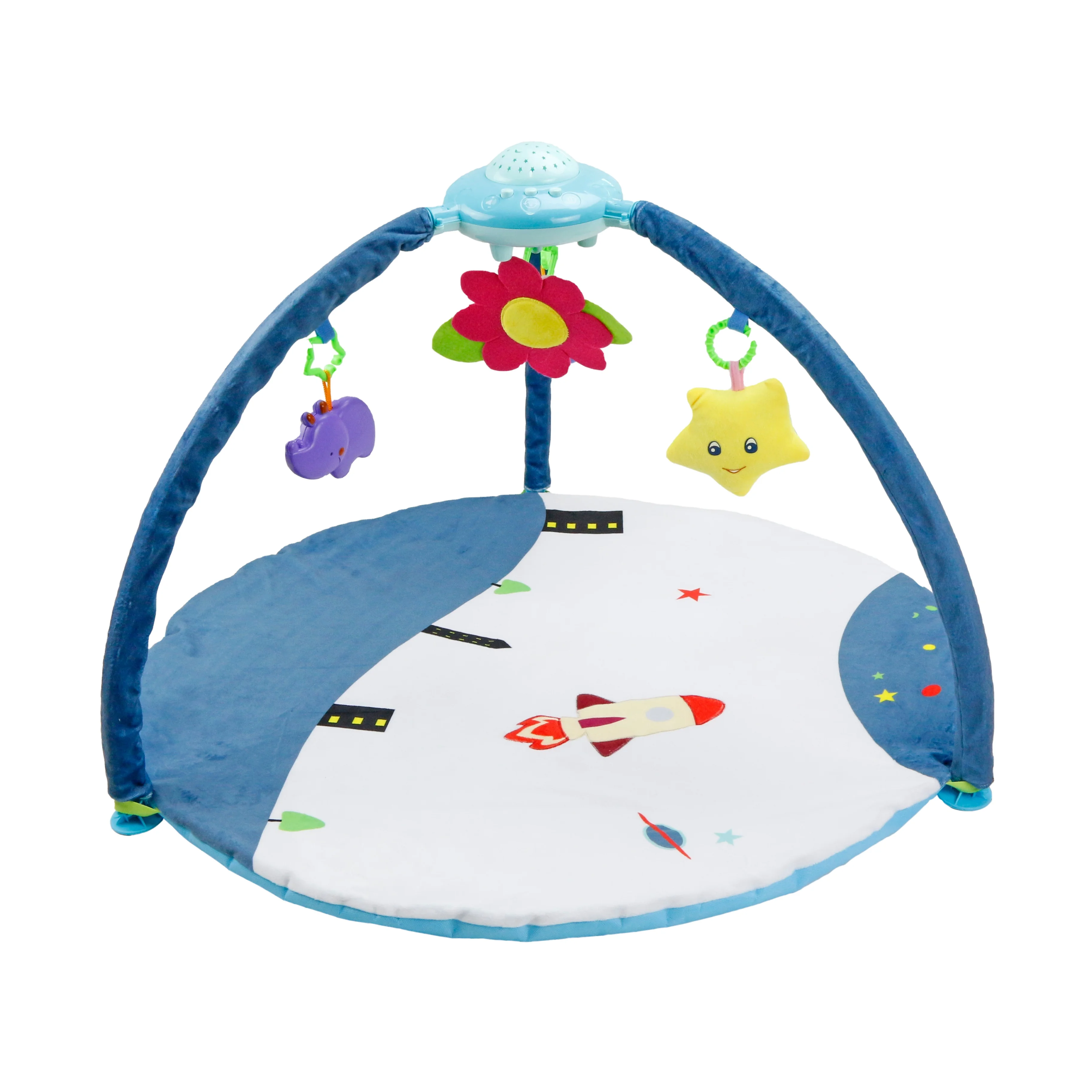 Wholesale Baby Musical Indoor Soft Carpet Activity Large Jungle Gym Play Gym Mats With Projector