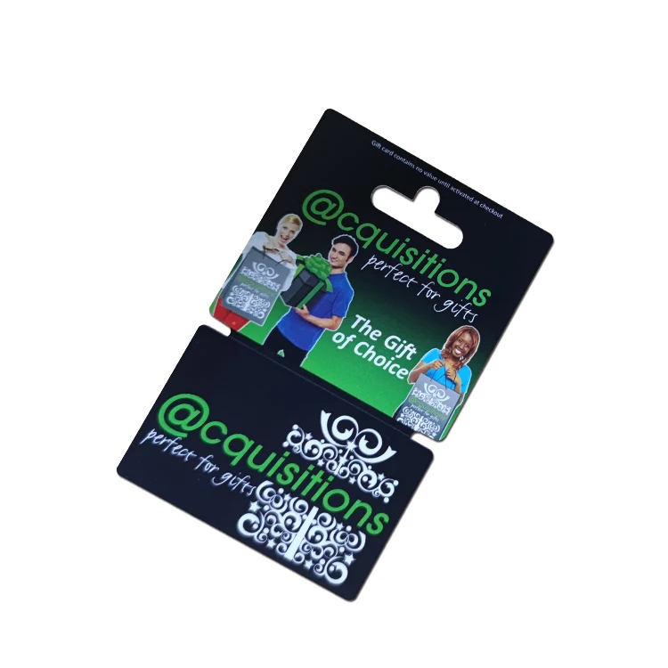 Customized Printing LOGO PVC Plastic Scratch Voucher Gift Card With Barcode and QR Code