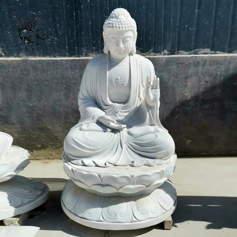 庭園装飾 純白 等身大 石製 座仏像 卸売用 MSA-76| Alibaba.com