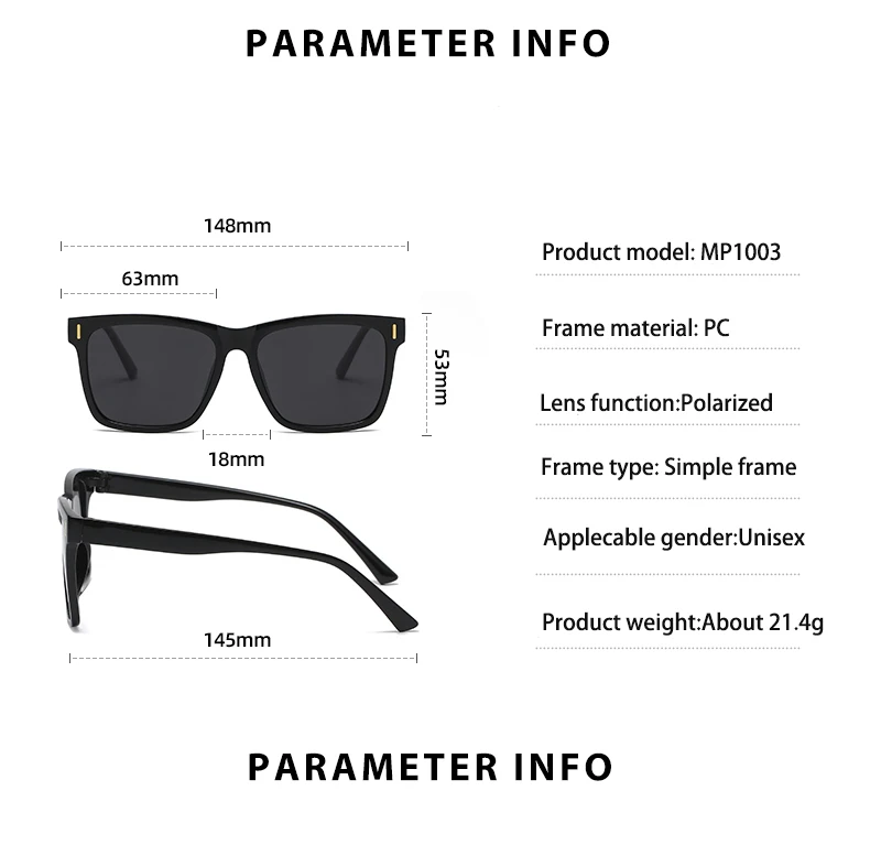 2022 Men Classic Retro Sun Glasses Full Frame Women Fashion Polarized