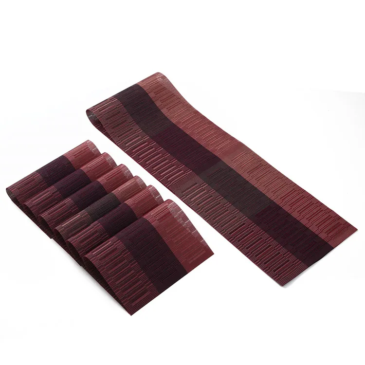 Роскошная виниловая устойчивая моющаяся прямоугольная настольная дорожка из ПВХ для столовой, офиса, кухни, отеля, дома