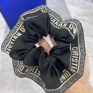Fashion Brand Hair Accessories Designer Women's Hair Band Silk Fabric Daily Wear