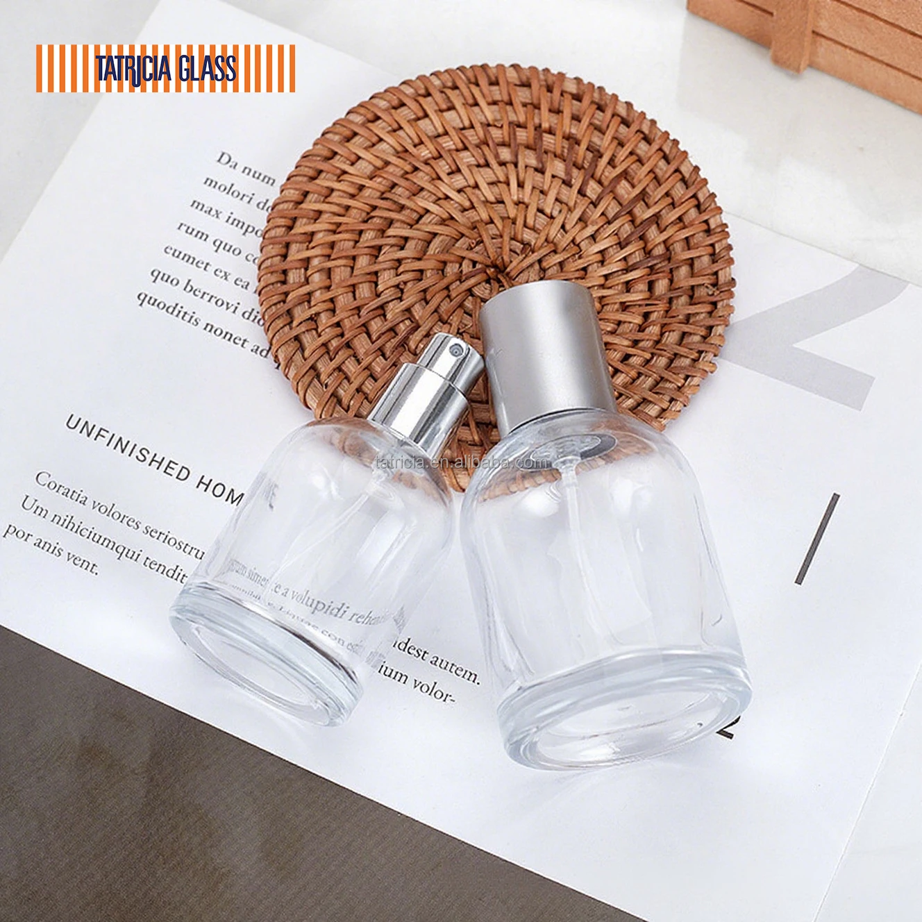 China Manufacturer Guangzhou High Quality Screw Type Frosted Aesthetic Magnetic Custom Vintage Empty Glass Spray Bottle Perfume