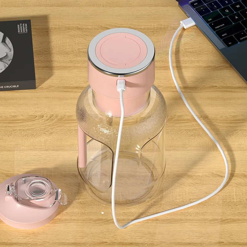 Wireless Large-capacity Portable Tons Tons Barrel Juice Cup Straw Juicer Home Electric Small Juice Cup Outdoor Juice Cup 6