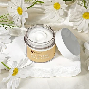 Best Selling Private Label Rice Face Cream 60ml Hydrate Glow Strengthen with Low Price Custom Skin Care