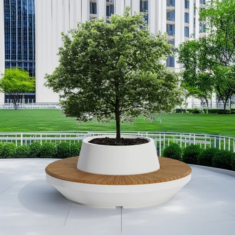 Durable GRC Garden Bench - Eco-Friendly Outdoor Seating
