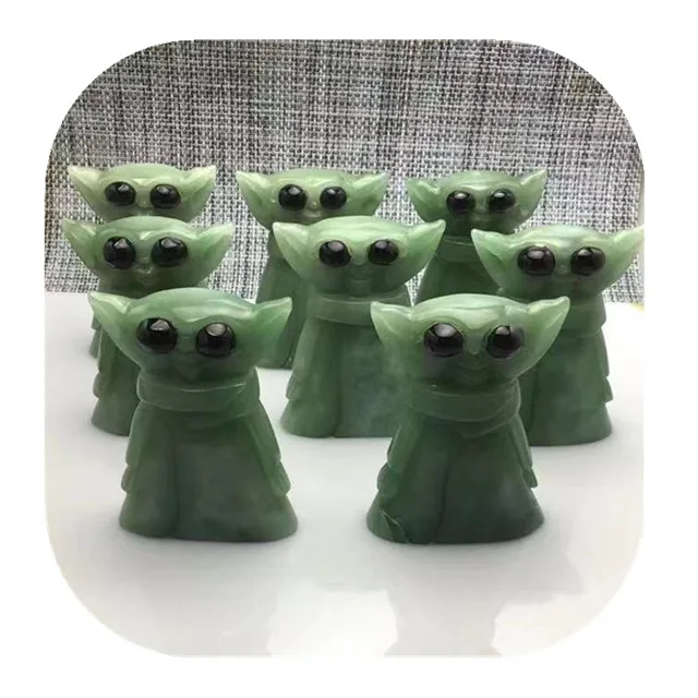 New Arrivals Hand Carved Crystal Crafts Natural Quartz Green Aventurine Crystal Baby Yoda For Gifts Buy Aventurine Crystal Baby Yoda Natural Quartz Green Aventurine Crystal Baby Yoda Green Aventurine Crystal Baby Yoda Product