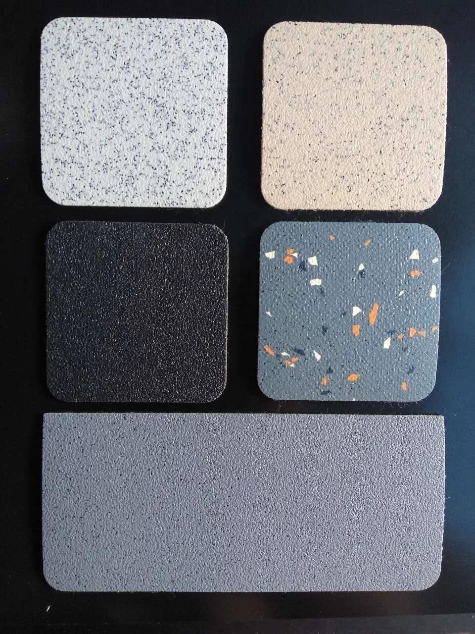 2mm Quartz Vinyl Flooring Bus Flooring Health Abrasion Resistance Train Flooring Tiles