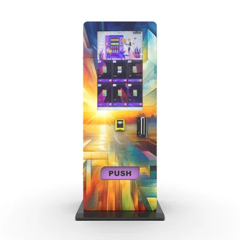 outdoor vending machine with 32 inch touch monitor and card reader QR code pay