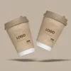 Taza de papel de Kraft