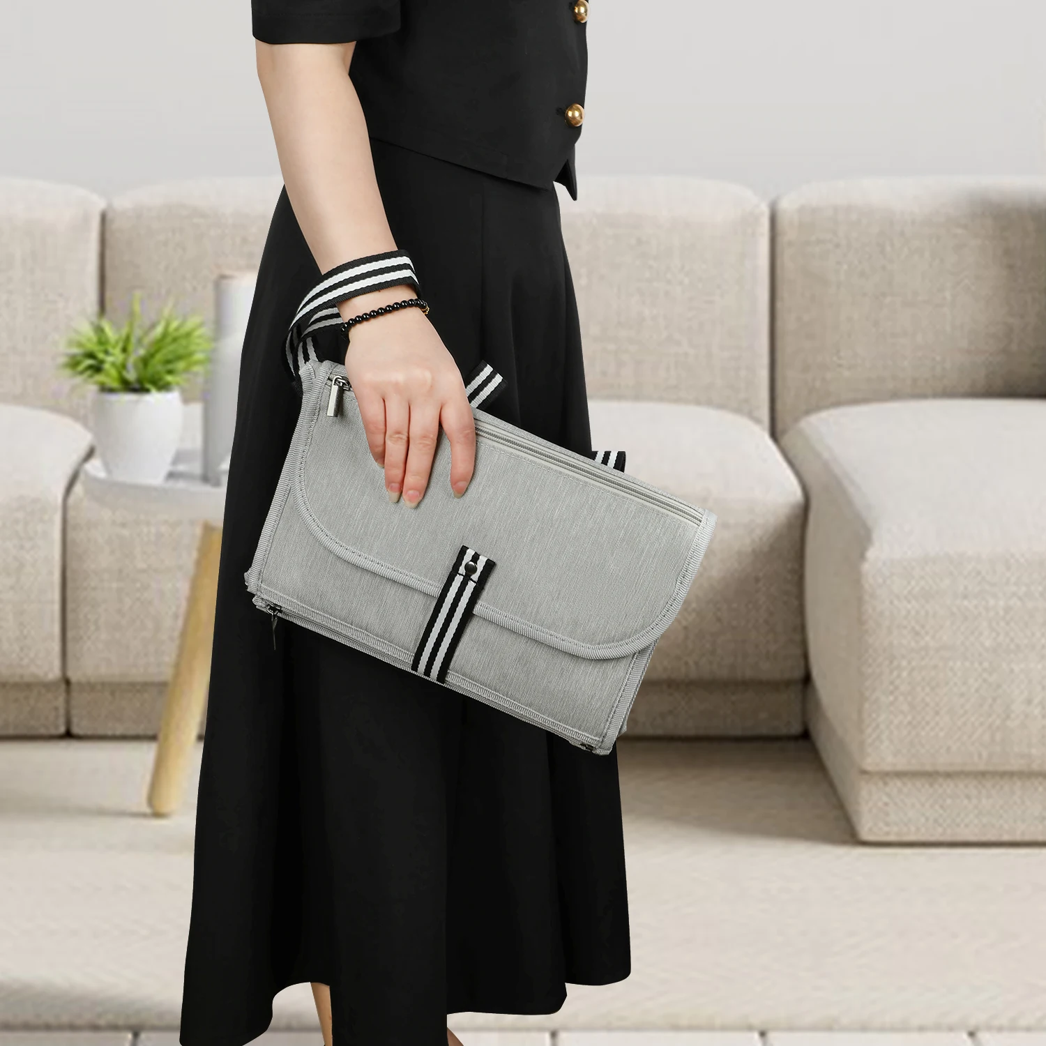 Foldable Custom Waterproof Baby Travel Changing Mat Station Head Cushion Portable Baby Diaper