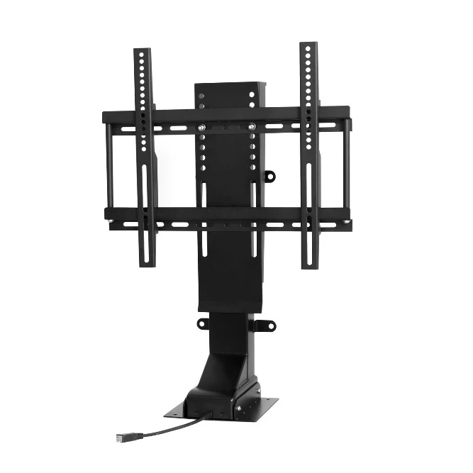 32インチ～70インチ対応、伸縮・回転・電動式、高さ調整可能なメタル製