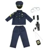 Set da nove pezzi ricamato nero