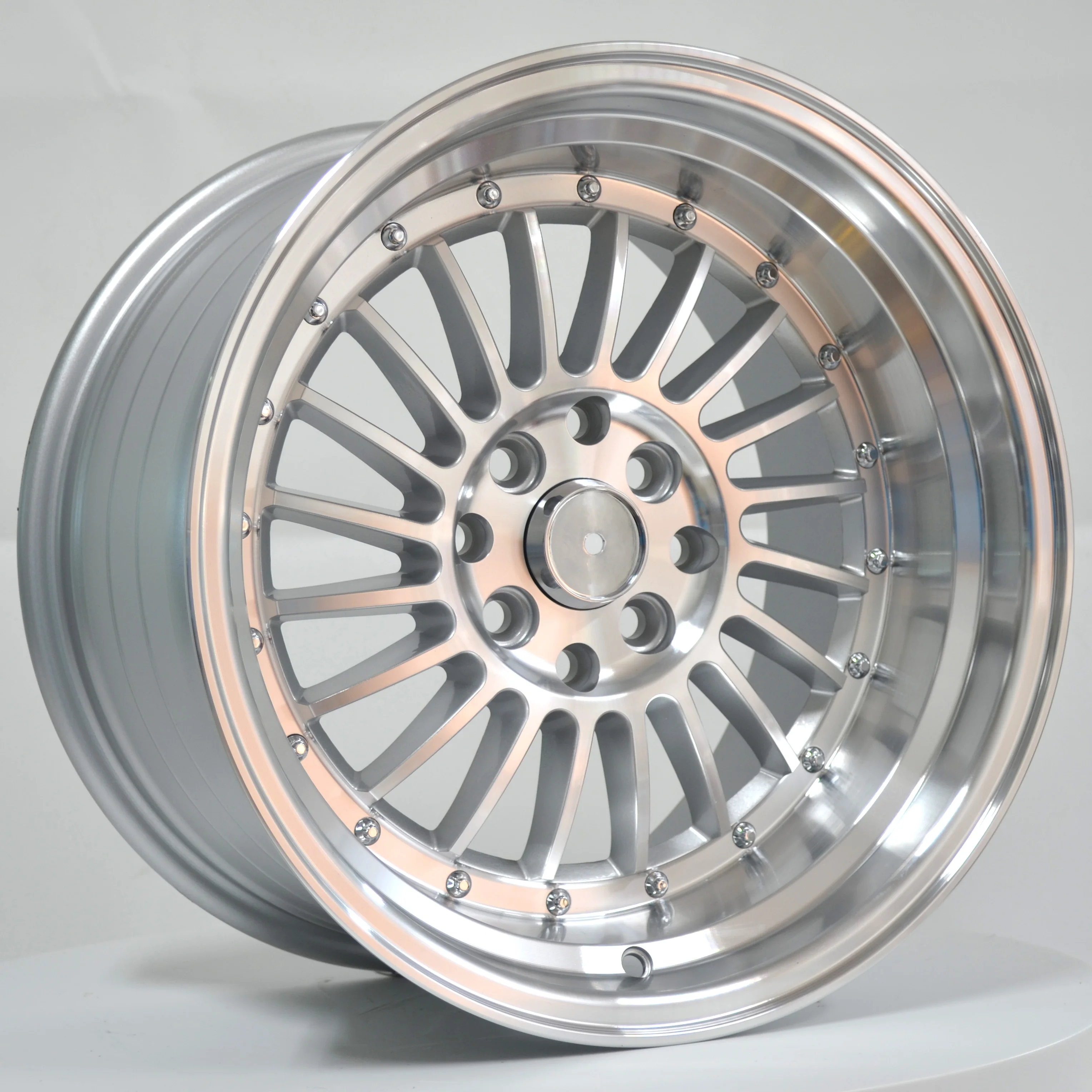 Deep Dish Machine Lip Aros 16x8 16x9 Mag Wheels Pcd 4x1143 Wheels 4x100 with Beadlock Rims Fit for Used Cars
