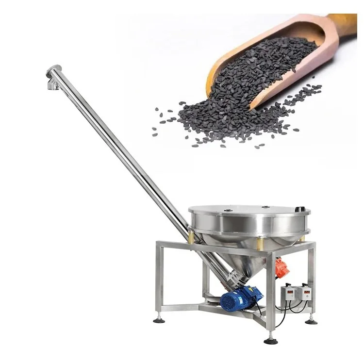 Automatic Multi-Function Powder Feeder Conveyor for Milk Coffee Tea Flour Spice Soda Dry Powders for Screw Auger Machine