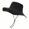 Cappello da pescatore nero traforato
