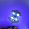 Blanco frío y azul