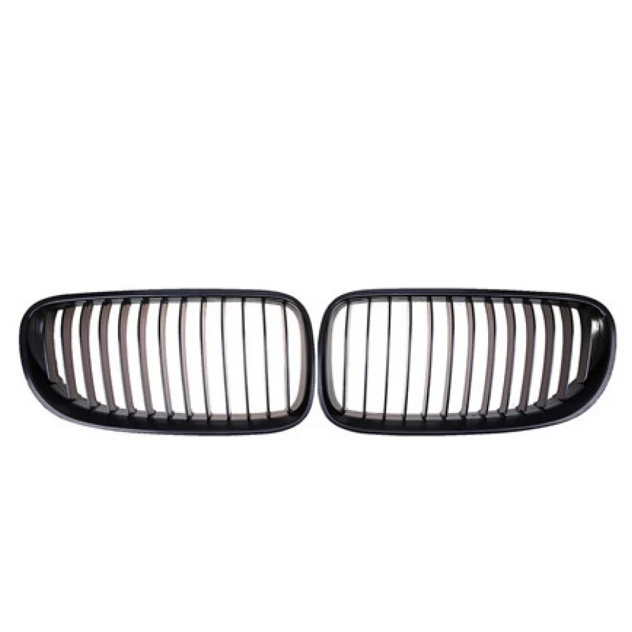 TIYPEOR Single Slat ABS Front Bumper Grilles Kidney Grill for BMW 2010 - 2013