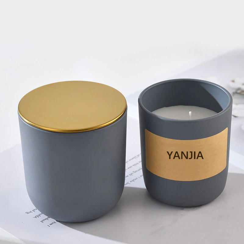 Custom Unique Modern Luxury 6oz 10oz 14oz Candle Jar With Lid Custom ...