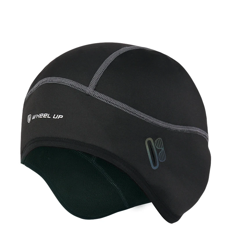 Cycling Beanie Running Helmet Liner Cap Thermal Fleece Winter Bike Hat Windproof 
