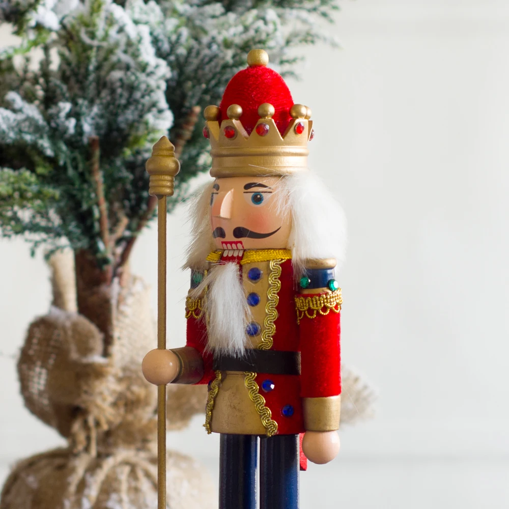 Wholesale 30cm Classic Wooden Nutcracker For Christmas Decoration Buy Christmas Wooden