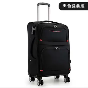 Supplier OEM/ODM Big Capacity waterproof oxford zipper travelling Luggage bags Trolly suitcase