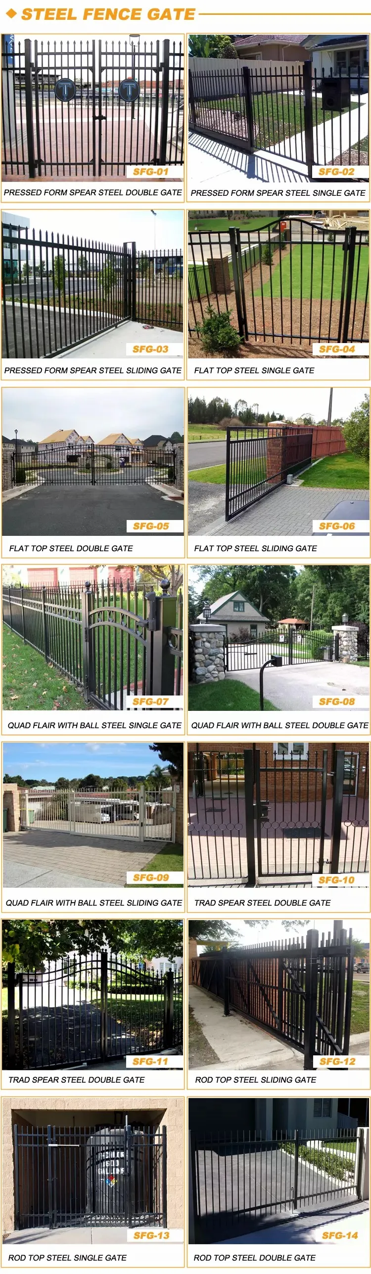 Decorative Wrought Iron Gates Simple Modern Steel Wrought Iron Gate