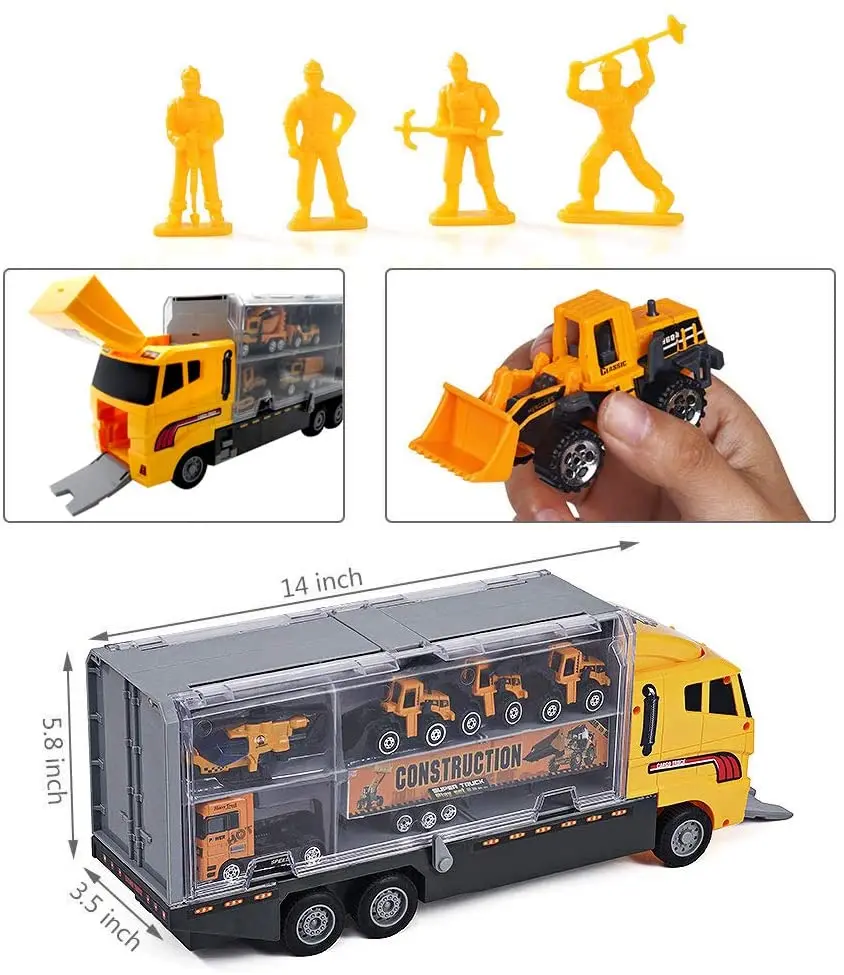 Alloy Container Engineering Storage Cart Vehicle Toy Die Cast Container Construction Truck Alloy Car Toy