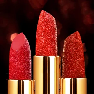 Premium Chinese Natural Mineral Waterproof Matte Fashion Lipstick Vegan Color Changing Moisturizing Long Lasting Gel Regular
