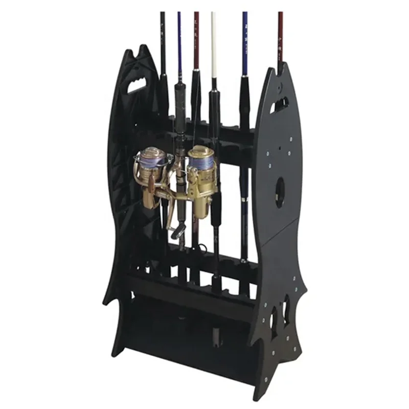Fishing Rod Holder Black Vertical Plastic Rod Rack Wholesale Portable  Display Tube Fishing Rod Storage Rack Fishing Accessories