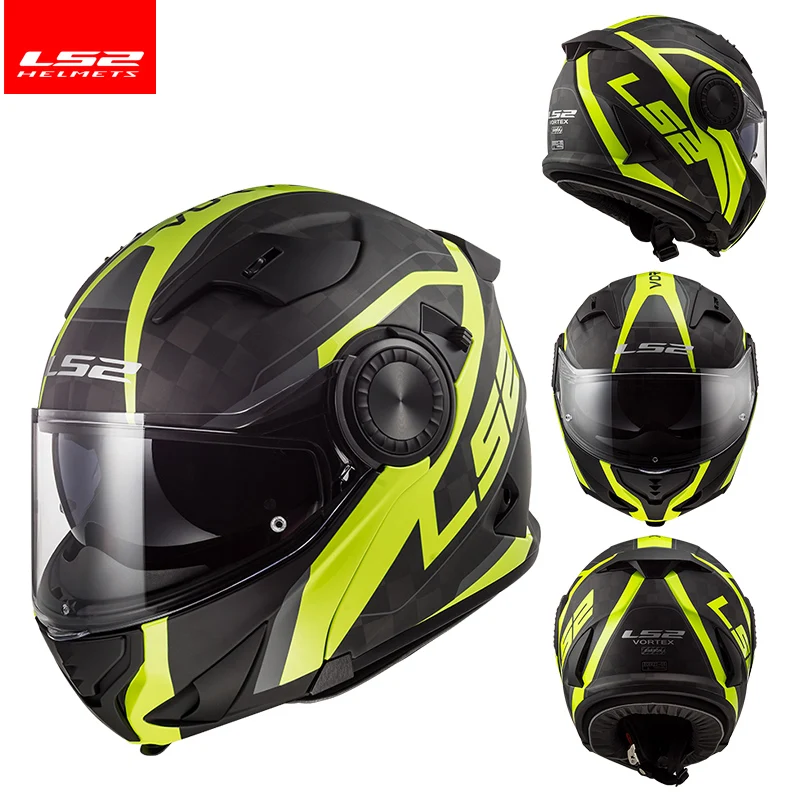 ls2 ff313 vortex carbon helmet Casco moto FRAME HI VIS Giallo, Nero/Giallo, XS Auto e Moto Helmet LS2 FF313 Vortex Carbon