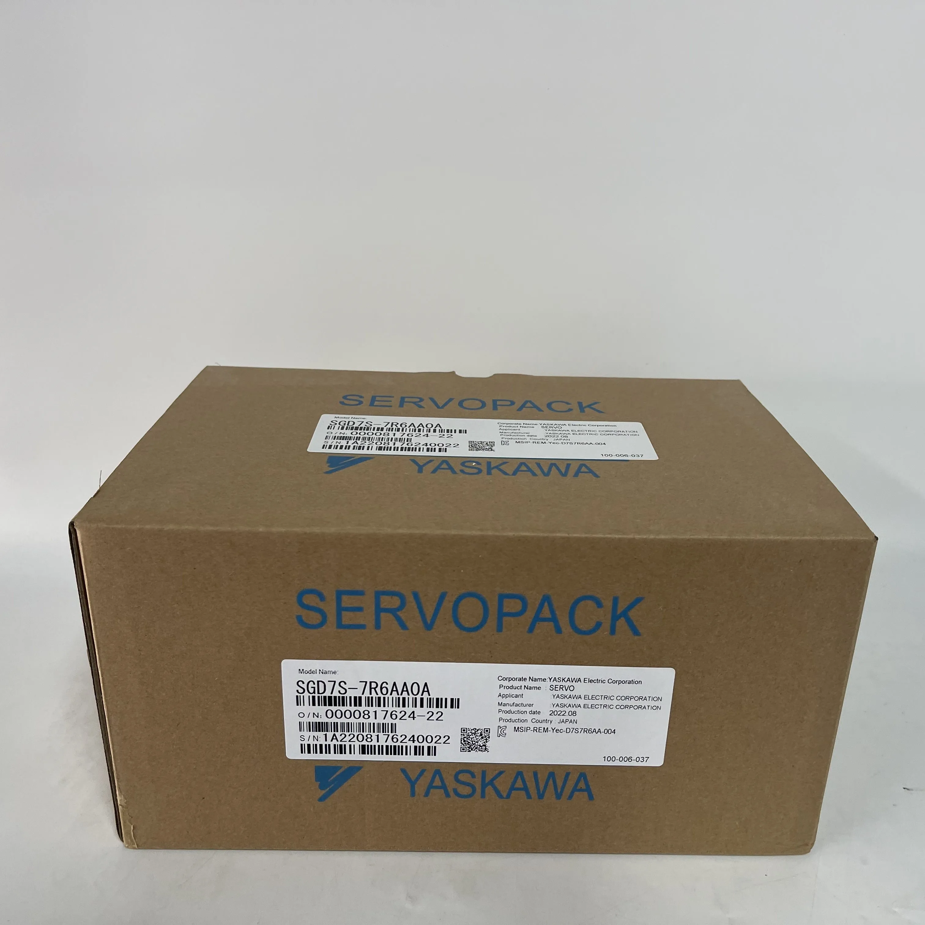 Yaskawa Servopack Servo Driver SGD7S-7R6AA0A