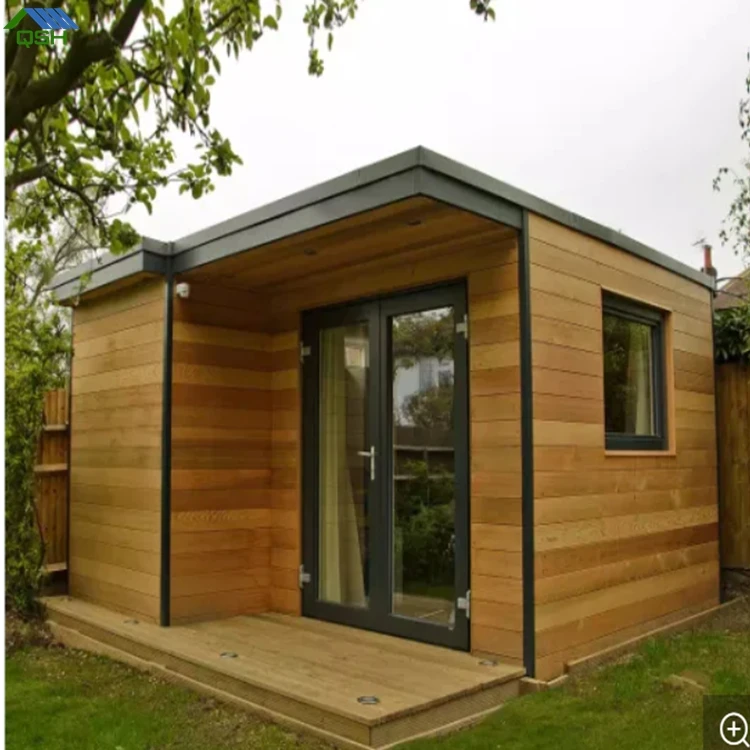 Wooden Facade Modern Modular Prefabricated Buildings Ready Homes Sheds Garden Office Container Prefab Houses