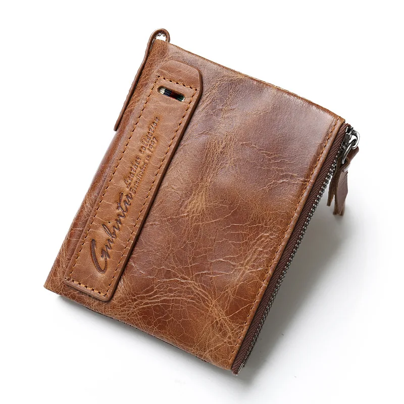 Crazy Horse Leather Genuine Designer Wallet for Men