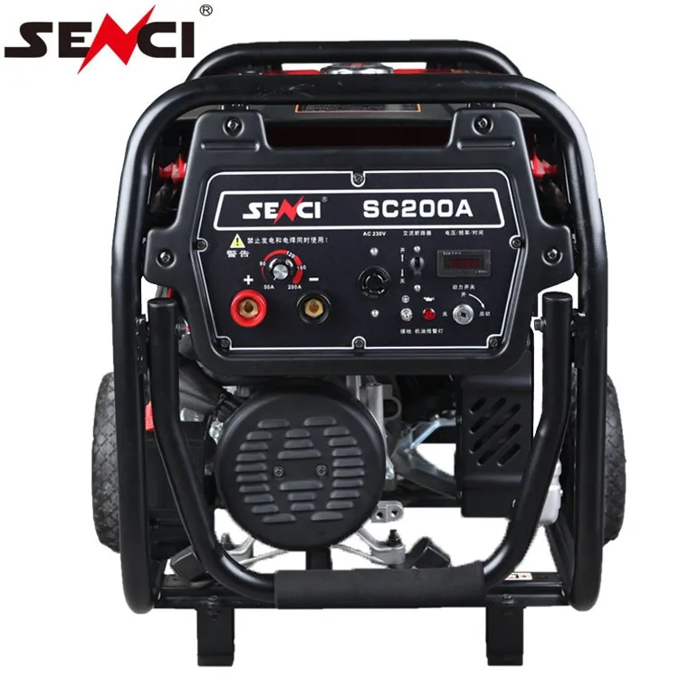 Senci Diesel Generator Welding Machine 5kva 200 Amp AVR Home Use Heavy Duty for DC Welding and DC Generator Output for Sale