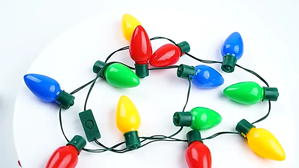 Rts Battery Operated Up Jumbo Bulb Holiday Necklace String Party Decor